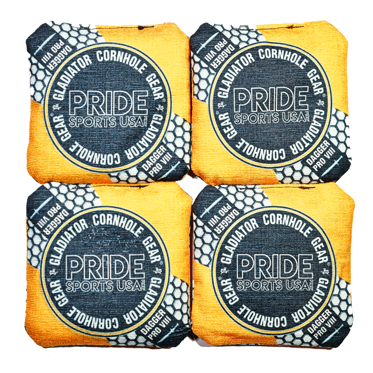 Cornhole Bags (Set of 4) (Orange and Black)
